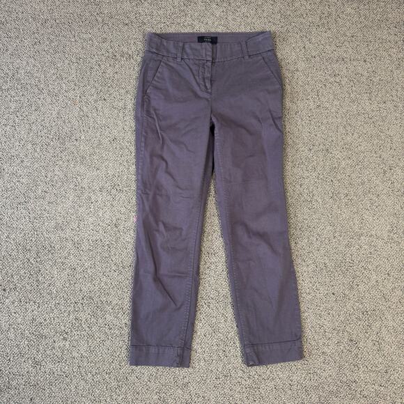 J Crew Cropped Chino Stretch Straight Pants US Womens 2 - Picture 2 of 8